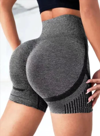 Seamless High-Waist Yoga Shorts