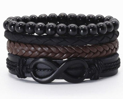 Men's Leather Vintage Braided Bracelet