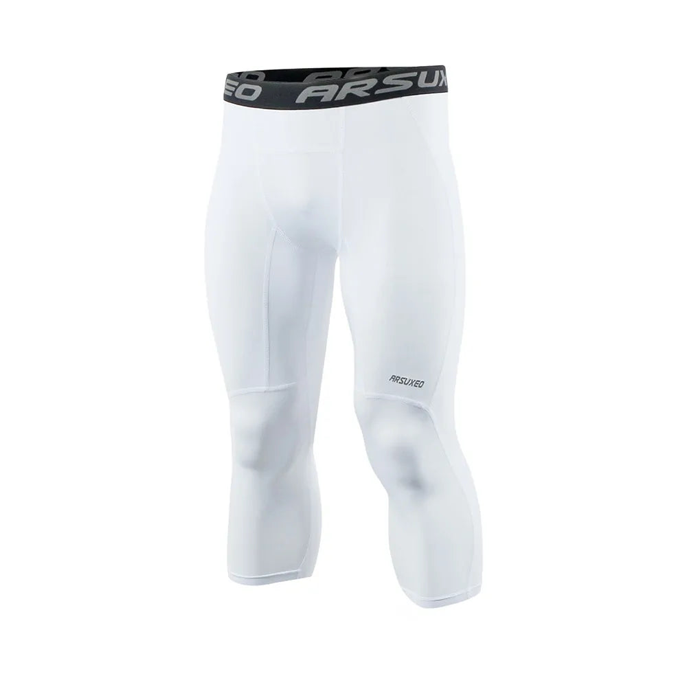 ARSUXEO Men's Compression Running Tights: Gym & Yoga Sportswear