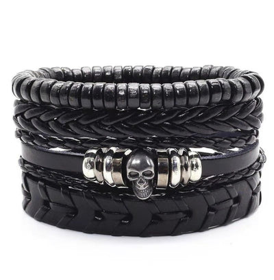 Men's Leather Vintage Braided Bracelet