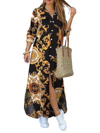 Floral Maxi Dress Bohemian Beachwear