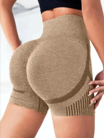 Seamless High-Waist Yoga Shorts