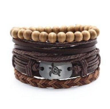 Men's Leather Vintage Braided Bracelet