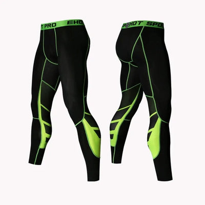 Men's Pro Compression Running Tights: Hot Yoga Pants for Gym & Basketball