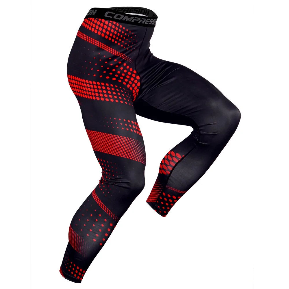 Men's Pro Compression Running Tights: Hot Yoga Pants for Gym & Basketball